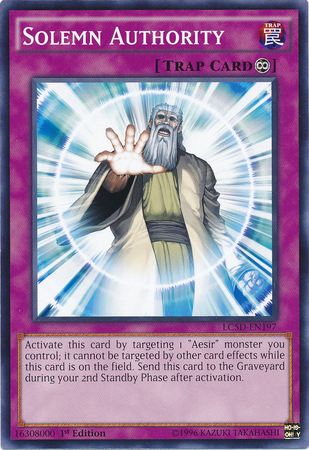 Solemn Authority [LC5D-EN197] Common | L.A. Mood Comics and Games