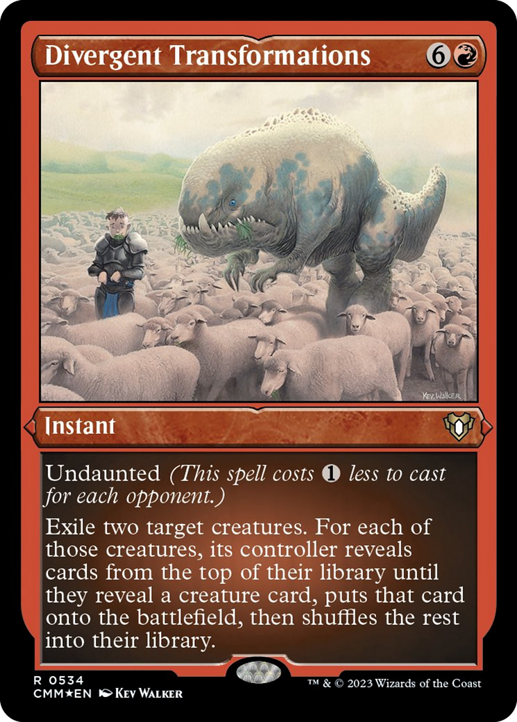 Divergent Transformations (Foil Etched) [Commander Masters] | L.A. Mood Comics and Games