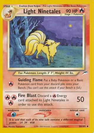 Light Ninetales (50/105) [Neo Destiny Unlimited] | L.A. Mood Comics and Games