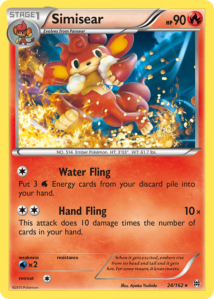 Simisear (24/162) [XY: BREAKthrough] | L.A. Mood Comics and Games