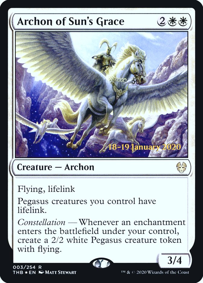 Archon of Sun's Grace [Theros Beyond Death Prerelease Promos] | L.A. Mood Comics and Games