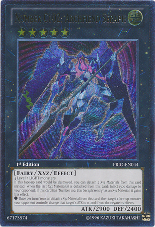 Number C102: Archfiend Seraph [PRIO-EN044] Ultimate Rare | L.A. Mood Comics and Games