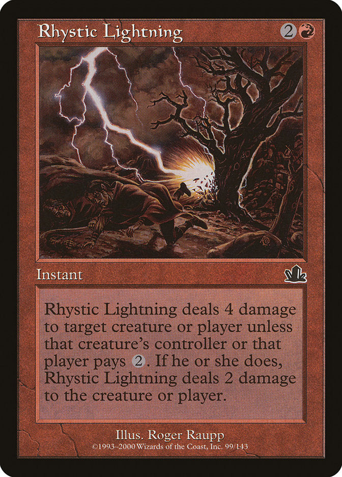 Rhystic Lightning [Prophecy] | L.A. Mood Comics and Games