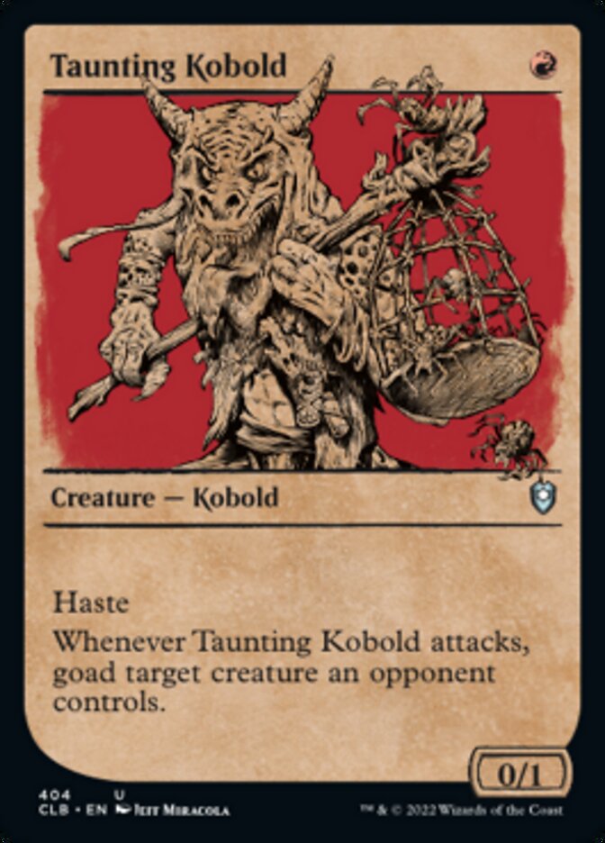 Taunting Kobold (Showcase) [Commander Legends: Battle for Baldur's Gate] | L.A. Mood Comics and Games