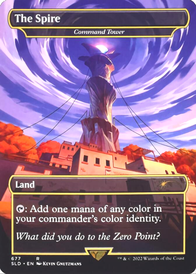 Command Tower - The Spire (Borderless) [Secret Lair Drop Promos] | L.A. Mood Comics and Games