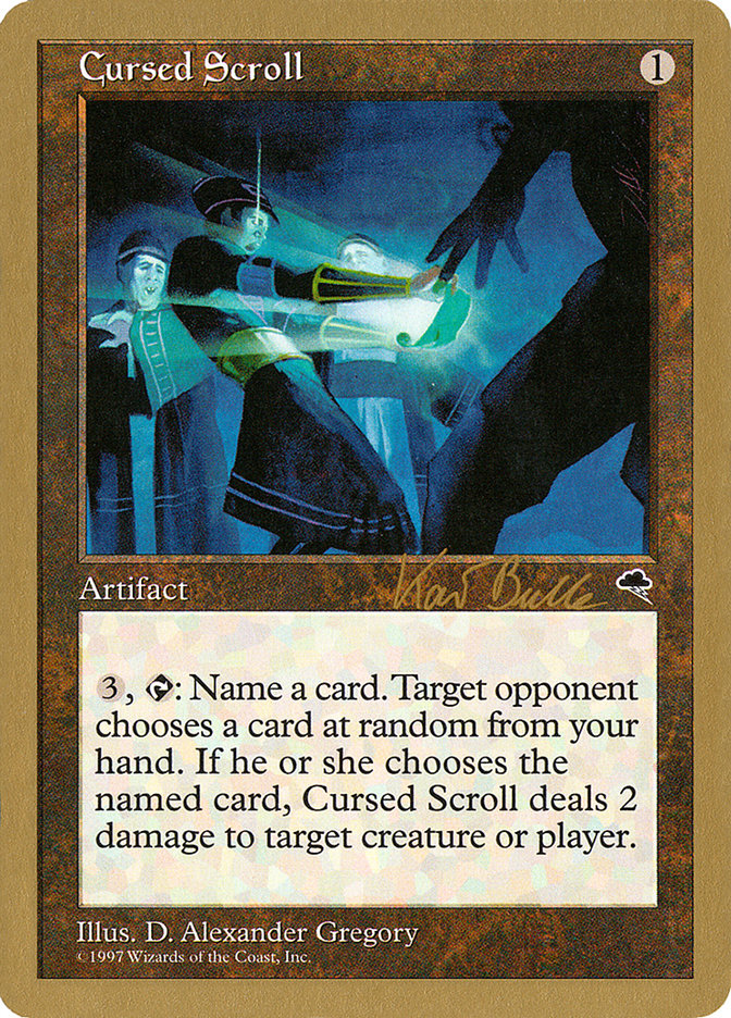 Cursed Scroll (Kai Budde) [World Championship Decks 1999] | L.A. Mood Comics and Games