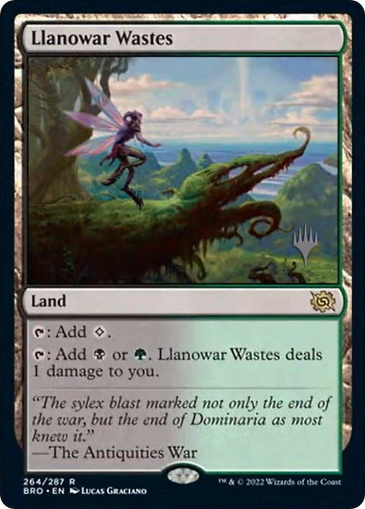 Llanowar Wastes (Promo Pack) [The Brothers' War Promos] | L.A. Mood Comics and Games