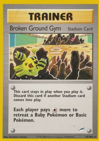 Broken Ground Gym (92/105) [Neo Destiny Unlimited] | L.A. Mood Comics and Games