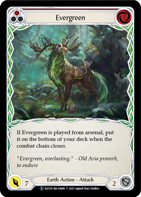 Evergreen (Red) [U-ELE119] (Tales of Aria Unlimited)  Unlimited Normal | L.A. Mood Comics and Games