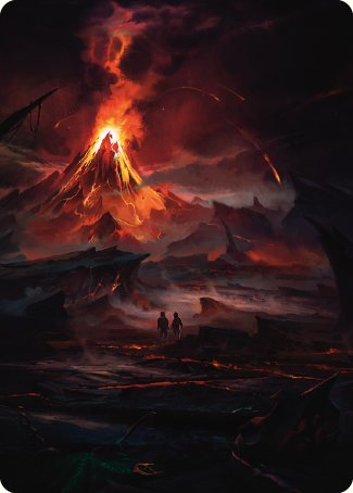 Valley of Gorgoroth Art Card [The Lord of the Rings: Tales of Middle-earth Art Series] | L.A. Mood Comics and Games