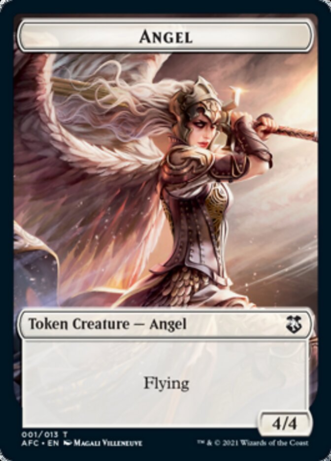 Angel // Saproling Double-Sided Token [Dungeons & Dragons: Adventures in the Forgotten Realms Commander Tokens] | L.A. Mood Comics and Games