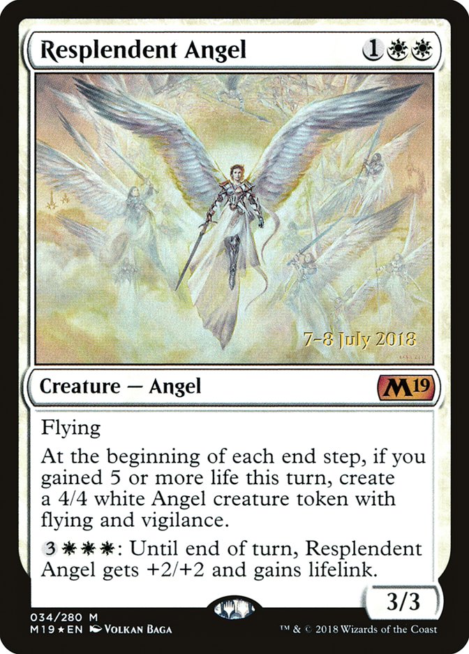 Resplendent Angel [Core Set 2019 Prerelease Promos] | L.A. Mood Comics and Games