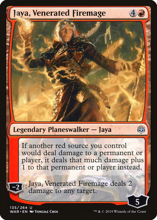 Jaya, Venerated Firemage [War of the Spark] | L.A. Mood Comics and Games