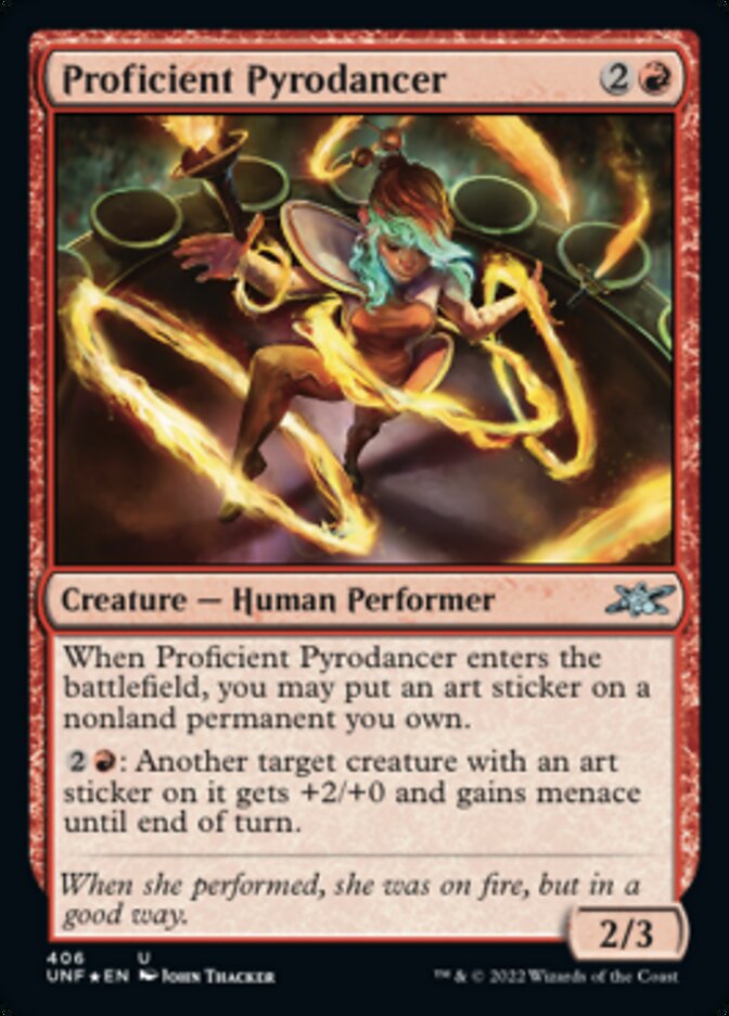 Proficient Pyrodancer (Galaxy Foil) [Unfinity] | L.A. Mood Comics and Games