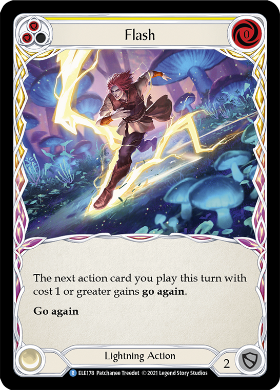 Flash (Yellow) [ELE178] (Tales of Aria)  1st Edition Rainbow Foil | L.A. Mood Comics and Games