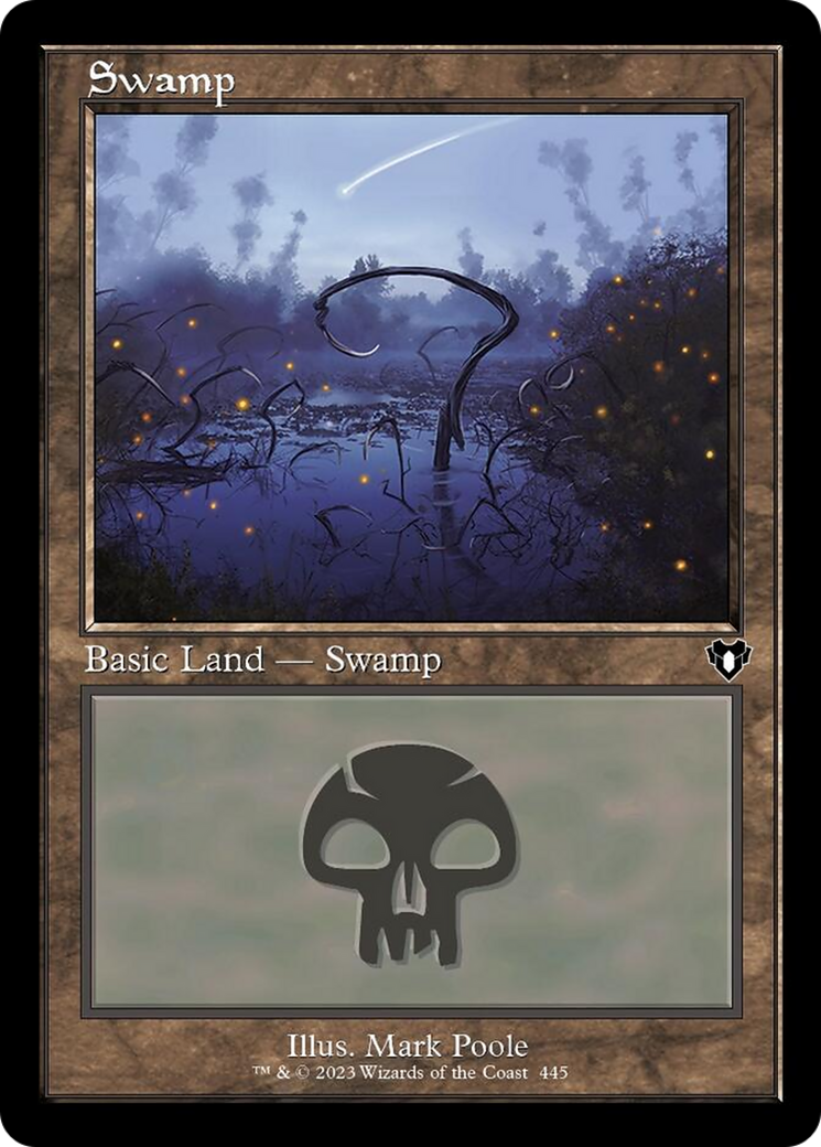 Swamp (445) (Retro) [Commander Masters] | L.A. Mood Comics and Games