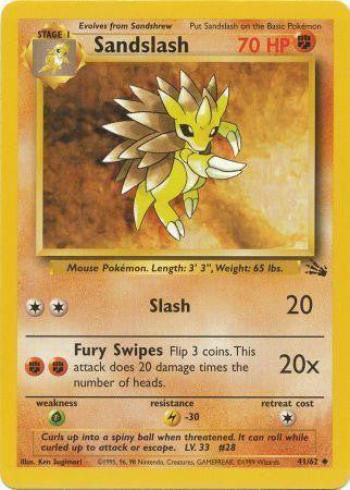 Sandslash (41/62) [Fossil Unlimited] | L.A. Mood Comics and Games