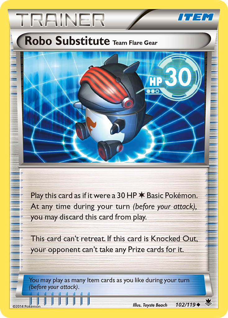 Robo Substitute Team Flare Gear (102/119) [XY: Phantom Forces] | L.A. Mood Comics and Games