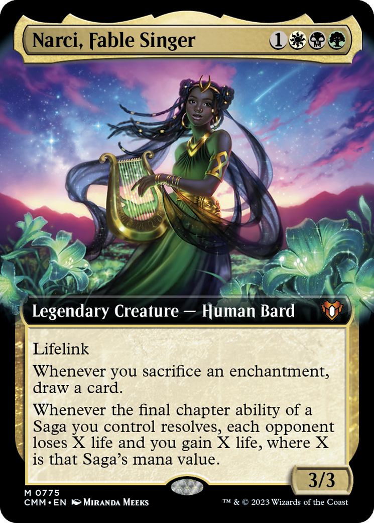 Narci, Fable Singer (Extended Art) [Commander Masters] | L.A. Mood Comics and Games