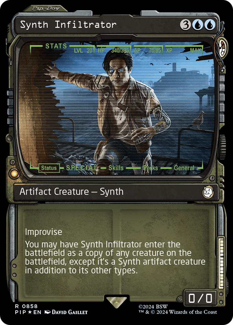 Synth Infiltrator (Showcase) (Surge Foil) [Fallout] | L.A. Mood Comics and Games