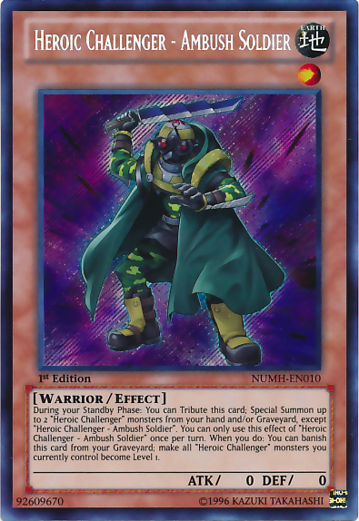 Heroic Challenger - Ambush Soldier [NUMH-EN010] Secret Rare | L.A. Mood Comics and Games