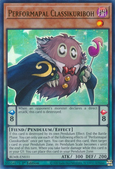 Performapal Classikuriboh [BLMR-EN031] Ultra Rare | L.A. Mood Comics and Games