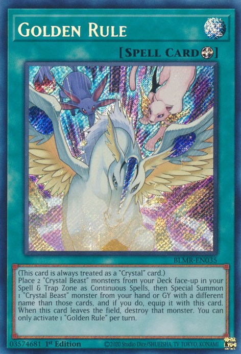 Golden Rule [BLMR-EN035] Secret Rare | L.A. Mood Comics and Games