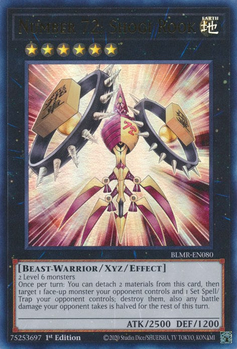 Number 72: Shogi Rook [BLMR-EN080] Ultra Rare | L.A. Mood Comics and Games