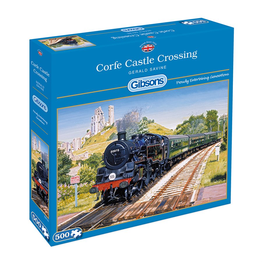 Puzzle 500 Piece - Corfe Castle Crossing | L.A. Mood Comics and Games