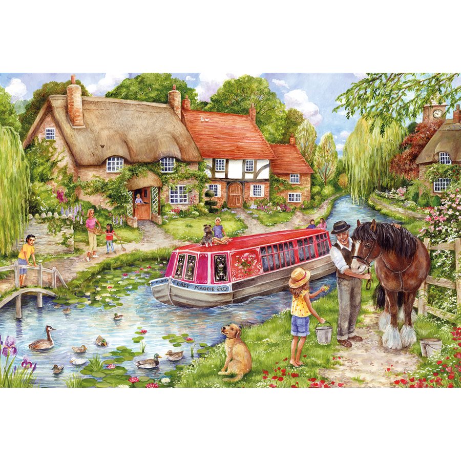 Puzzle 500 Piece - Drifting Downstream | L.A. Mood Comics and Games
