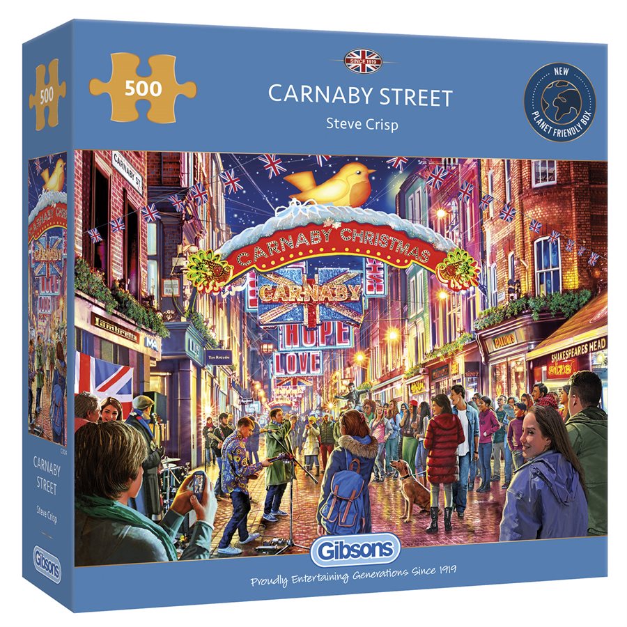 Puzzle 500 Piece - Carnaby Street | L.A. Mood Comics and Games