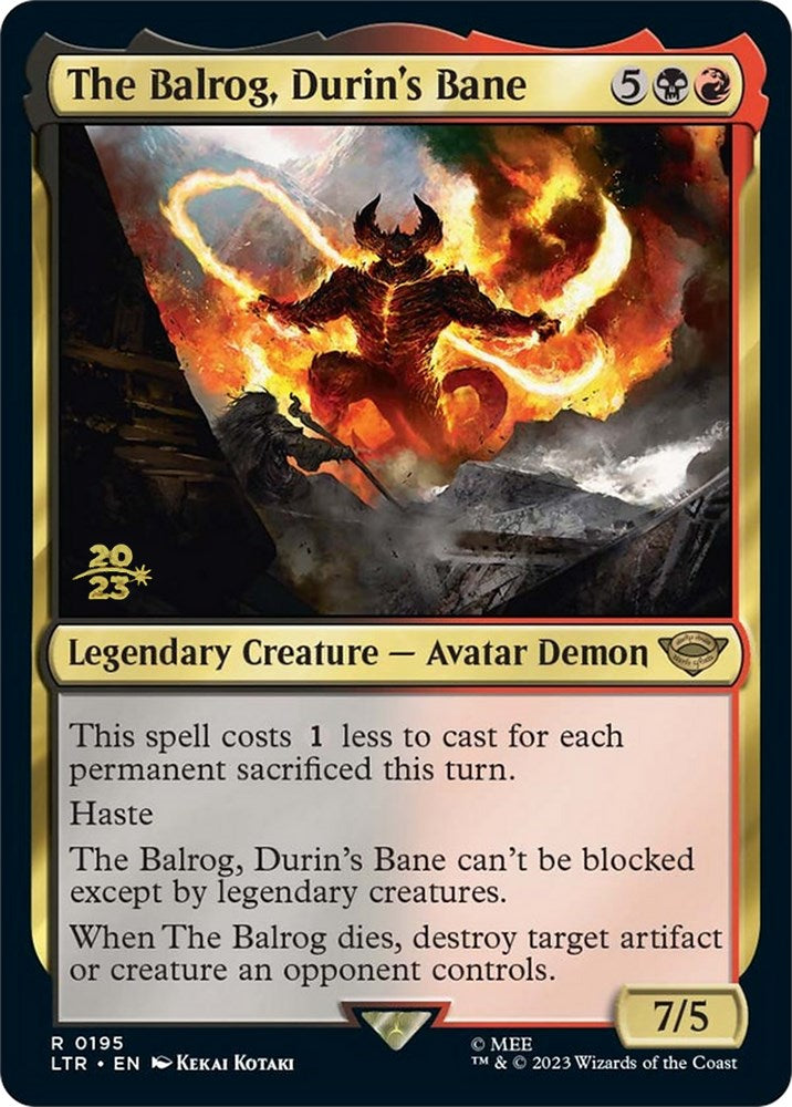 The Balrog, Durin's Bane [The Lord of the Rings: Tales of Middle-Earth Prerelease Promos] | L.A. Mood Comics and Games