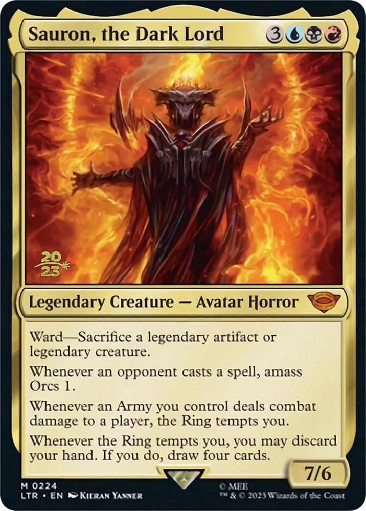 Sauron, the Dark Lord [The Lord of the Rings: Tales of Middle-Earth Prerelease Promos] | L.A. Mood Comics and Games