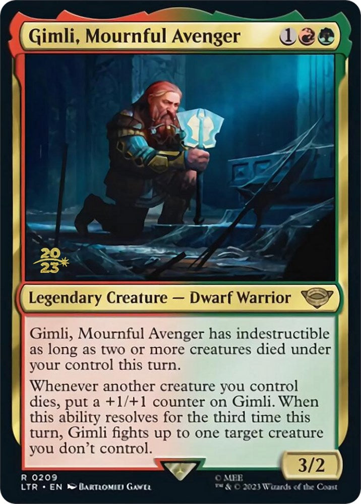 Gimli, Mournful Avenger [The Lord of the Rings: Tales of Middle-Earth Prerelease Promos] | L.A. Mood Comics and Games