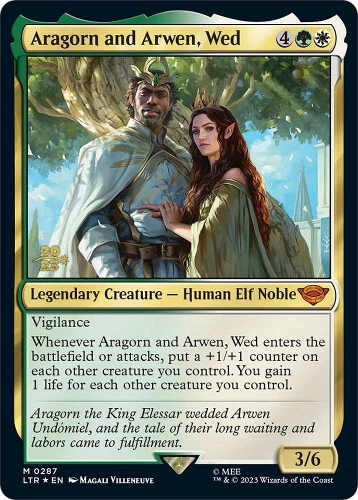 Aragorn and Arwen, Wed [The Lord of the Rings: Tales of Middle-Earth Prerelease Promos] | L.A. Mood Comics and Games