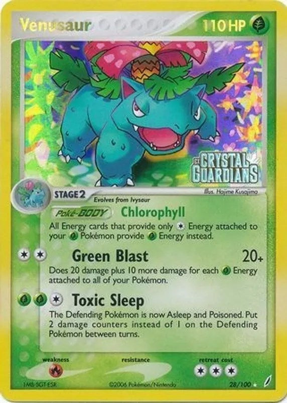 Venusaur (028/100) (Prerelease) [EX: Crystal Guardians] | L.A. Mood Comics and Games