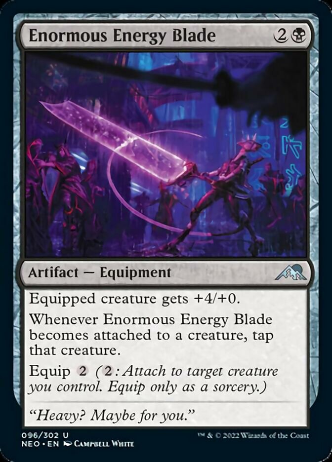 Enormous Energy Blade [Kamigawa: Neon Dynasty] | L.A. Mood Comics and Games