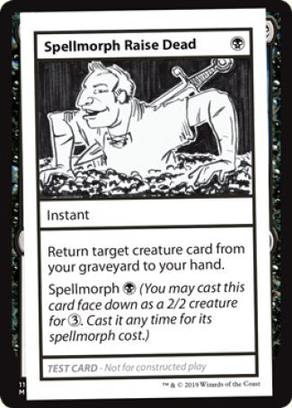 Spellmorph Raise Dead (2021 Edition) [Mystery Booster Playtest Cards] | L.A. Mood Comics and Games