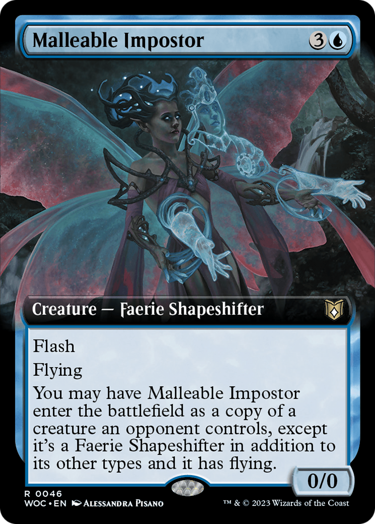 Malleable Impostor (Extended Art) [Wilds of Eldraine Commander] | L.A. Mood Comics and Games