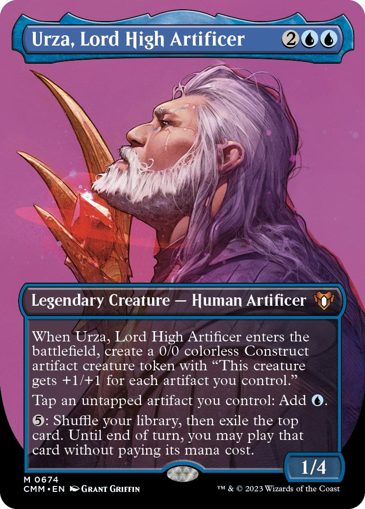 Urza, Lord High Artificer (Borderless Profile) [Commander Masters] | L.A. Mood Comics and Games