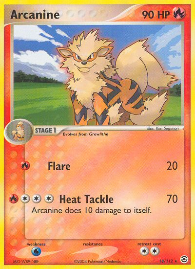 Arcanine (18/112) [EX: FireRed & LeafGreen] | L.A. Mood Comics and Games