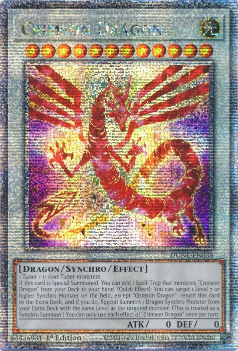Crimson Dragon [DUNE-EN038] Quarter Century Secret Rare | L.A. Mood Comics and Games