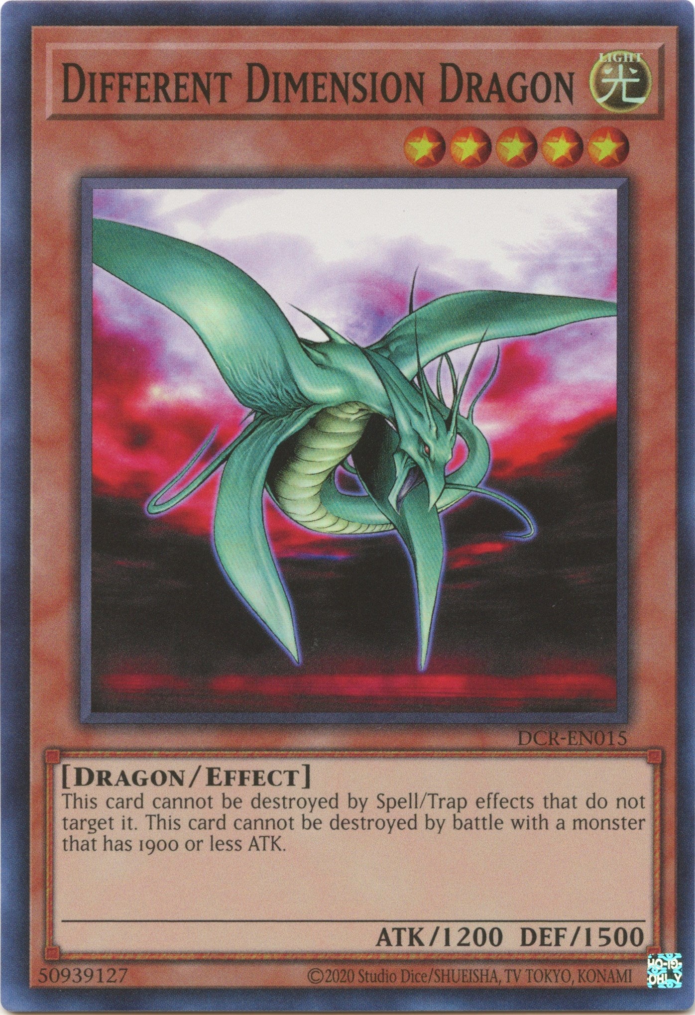 Different Dimension Dragon (25th Anniversary) [DCR-EN015] Super Rare | L.A. Mood Comics and Games