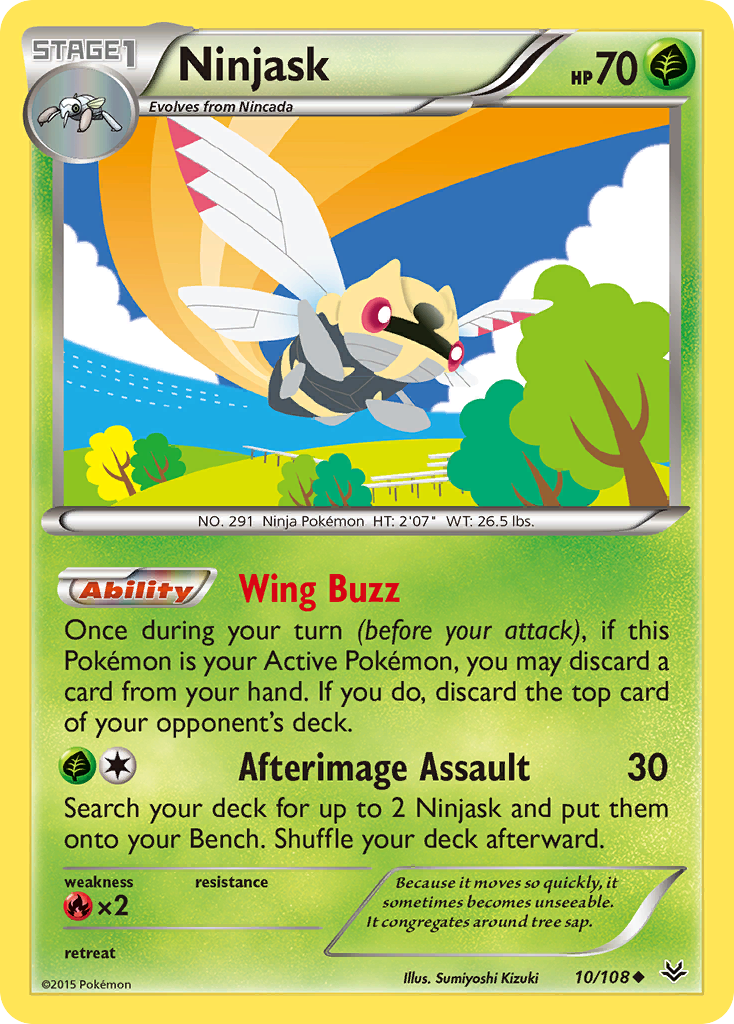 Ninjask (10/108) [XY: Roaring Skies] | L.A. Mood Comics and Games