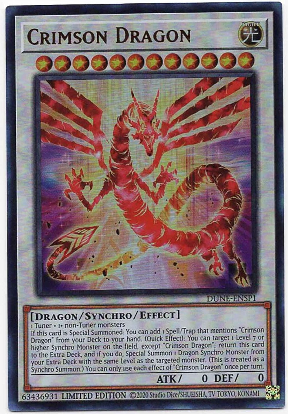 Crimson Dragon [DUNE-ENSP1] Ultra Rare | L.A. Mood Comics and Games