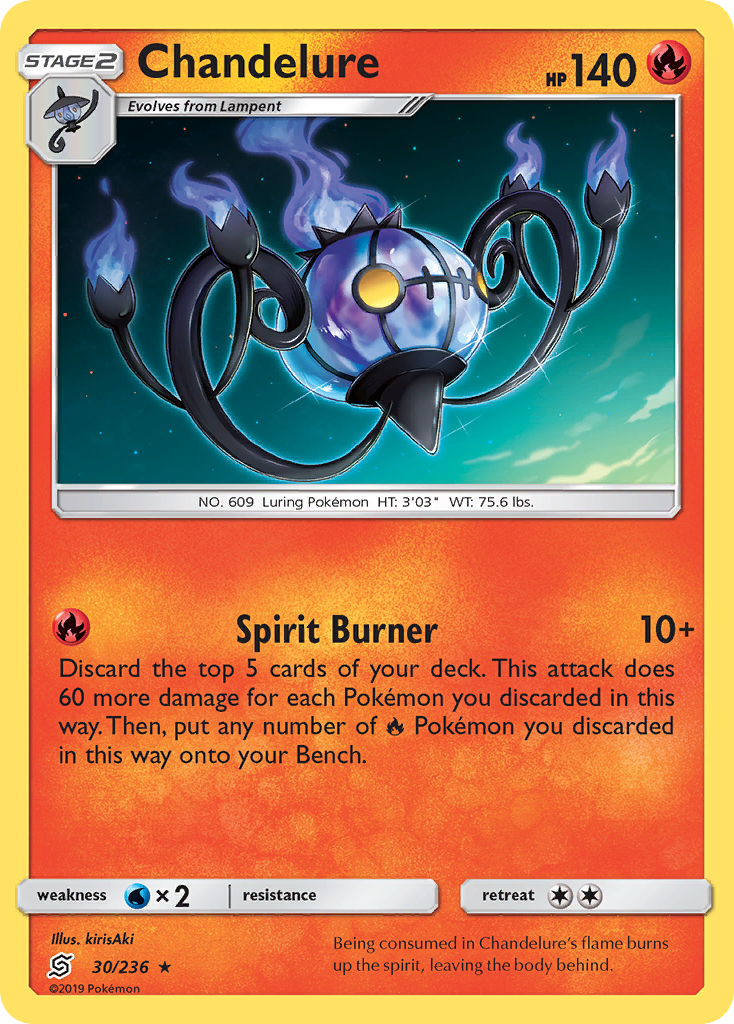 Chandelure (30/236) [Sun & Moon: Unified Minds] | L.A. Mood Comics and Games