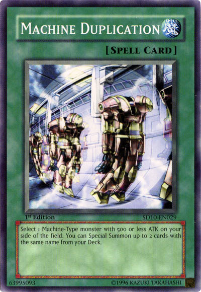 Machine Duplication [SD10-EN029] Common | L.A. Mood Comics and Games