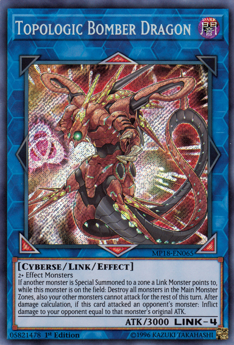 Topologic Bomber Dragon [MP18-EN065] Secret Rare | L.A. Mood Comics and Games