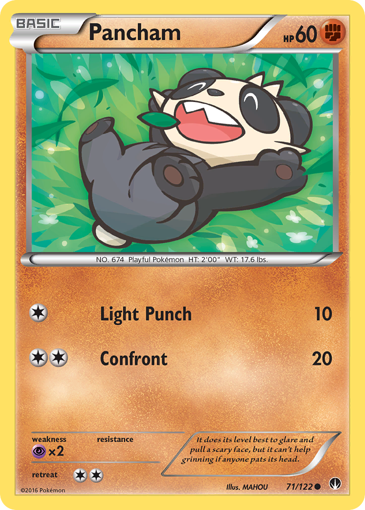 Pancham (71/122) [XY: BREAKpoint] | L.A. Mood Comics and Games
