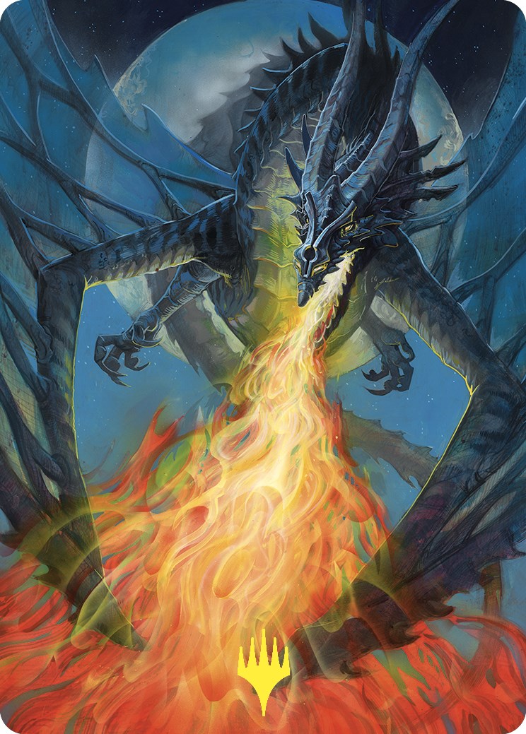 Balefire Dragon Art Card (Gold-Stamped) [Commander Masters Art Series] | L.A. Mood Comics and Games